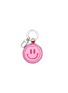 Main View - Click To Enlarge - GANNI - ‘SMILEY’ LOGO PRINT BICOLOUR KEYCHAIN