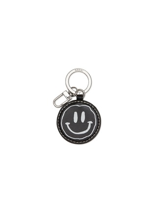 Main View - Click To Enlarge - GANNI - ‘SMILEY’ LOGO PRINT KEYCHAIN