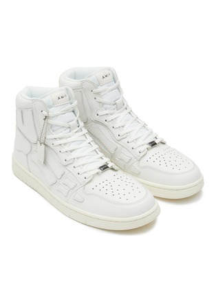 Figure View - Click To Enlarge - AMIRI - ‘Skel’ Leather High-Top Sneakers