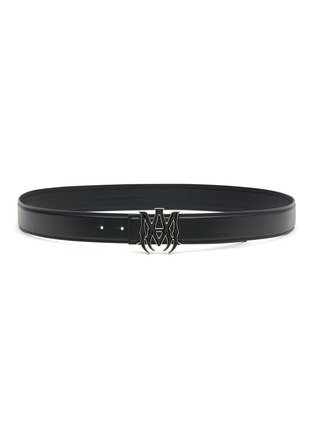 Main View - Click To Enlarge - AMIRI - NAPPA LEATHER LOGO BUCKLE BELT