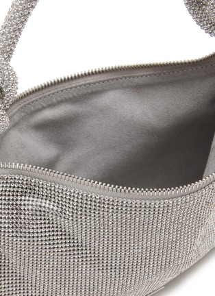 Detail View - Click To Enlarge - CULT GAIA - ‘Hera’ Knotted Top Handle Crystal Embellished Slouchy Shoulder Bag
