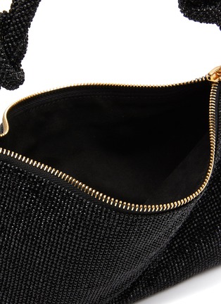 Detail View - Click To Enlarge - CULT GAIA - ‘Hera’ Knotted Top Handle Crystal Embellished Slouchy Shoulder Bag