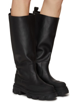 Figure View - Click To Enlarge - GANNI - KNEE HIGH TUBULAR BOOTS