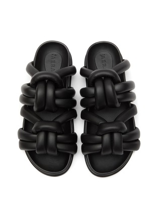 Detail View - Click To Enlarge - AERA - ‘Anna’ Double Knot Nappa Effect Vegan Leather Sandals