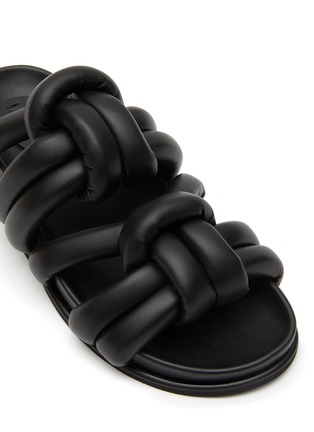 Detail View - Click To Enlarge - AERA - ‘Anna’ Double Knot Nappa Effect Vegan Leather Sandals
