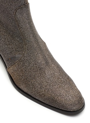Detail View - Click To Enlarge - AERA - ‘Steffy’ Metallic Lurex Ankle Boots