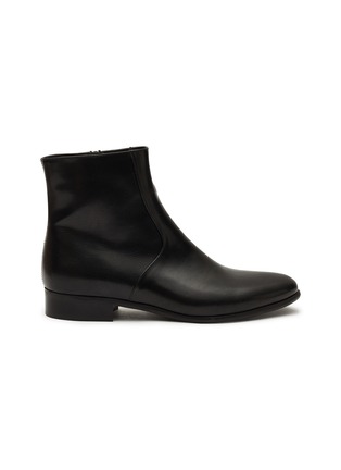 Main View - Click To Enlarge - AERA - ‘CHARLI’ VEGAN LEATHER ANKLE BOOTS