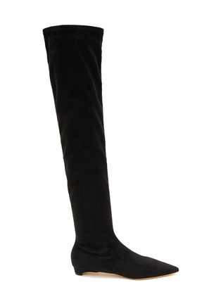 Main View - Click To Enlarge - AERA - ‘Nicoletta’ Suede Effect Point Toe Boots