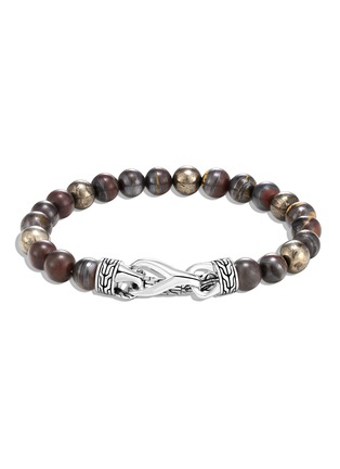 Main View - Click To Enlarge - JOHN HARDY - ‘ASLI CLASSIC CHAIN’ TIGER IRON PYRITE BEADS STERLING SILVER BRACELET
