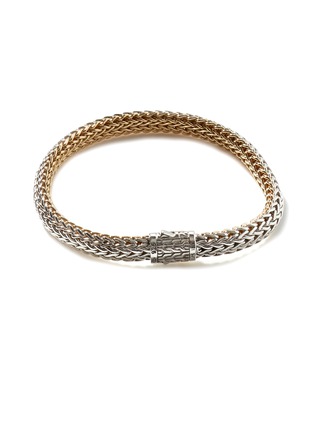 Detail View - Click To Enlarge - JOHN HARDY - ‘CLASSIC CHAIN’ 18K GOLD STERLING SILVER REVERSIBLE BRACELET