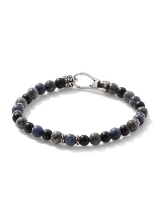 Main View - Click To Enlarge - JOHN HARDY - ‘Classic Chain’ Sodalite Picture Jasper Onyx Silver Beaded Bracelet