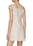 Back View - Click To Enlarge - GIAMBATTISTA VALLI - Lace Panel Off-Shoulder Sequin Embellished Tweed Mini Dress