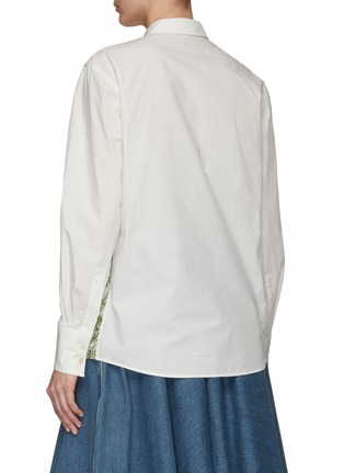 Back View - Click To Enlarge - GIAMBATTISTA VALLI - ‘WILLOW’ LONG SLEEVE FLORAL PATTERN POPLIN SHIRT