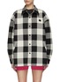 Main View - Click To Enlarge - ACNE STUDIOS - Shepherd Check Padded Oversized Shirt