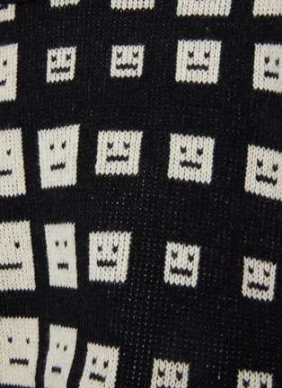  - ACNE STUDIOS - Graduated Face Pattern Wool Knit Crewneck Sweater