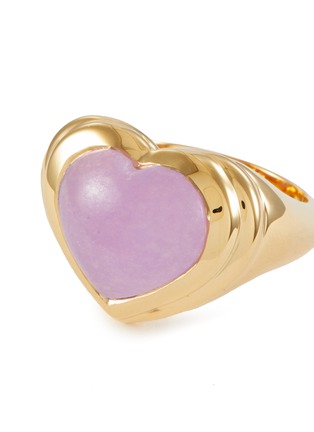 Detail View - Click To Enlarge - MISSOMA - ‘PEACE & LOVE’ JELLY HEART GEMSTONE RING