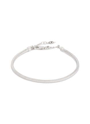 Main View - Click To Enlarge - MISSOMA - ‘LUCY WILLIAMS’ SILVER SQUARE SNAKE CHAIN BRACELET