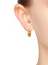 Figure View - Click To Enlarge - MISSOMA - ‘TWISTED HELICAL’ GOLD PLATED MINI TIDAL HOOP EARRINGS