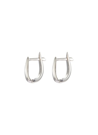 Main View - Click To Enlarge - MISSOMA - ‘CLAW’ SILVER PLATED PLAIN CLAW HUGGIE EARRINGS
