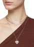 Figure View - Click To Enlarge - MISSOMA - VALENTINE'S SILVER PLATED RIDGE HEART NECKLACE