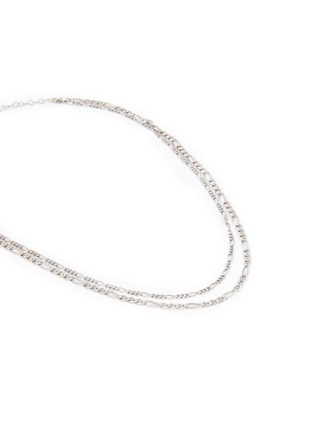 Detail View - Click To Enlarge - MISSOMA - ‘FILIA’ SILVER DOUBLE CHAIN NECKLACE