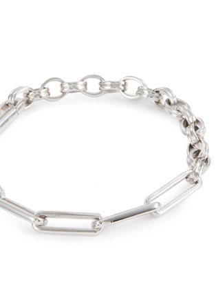 Detail View - Click To Enlarge - MISSOMA - ‘AXIOM’ SILVER PLATED DECONSTRUCTED CHAIN BRACELET