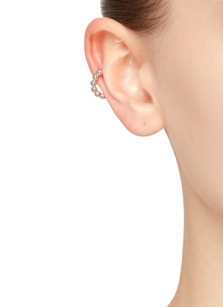 Figure View - Click To Enlarge - MISSOMA - ‘SPHERES’ SILVER PLATED SPHERE BEADED EAR CUFF