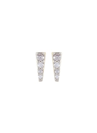 Main View - Click To Enlarge - MISSOMA - ‘CELESTIAL’ PAVE SPIKE STUD EARRINGS