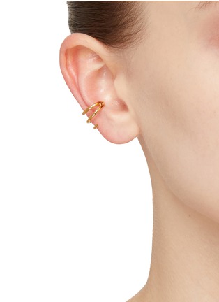 Figure View - Click To Enlarge - MISSOMA - ‘CLAW’ LACUNA GOLD PLATED EAR CUFF