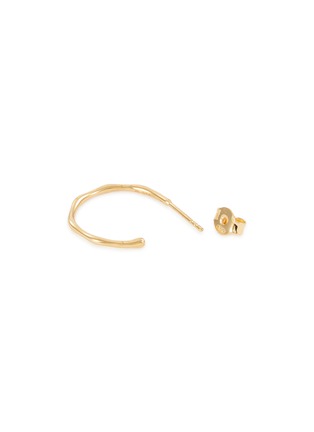 Detail View - Click To Enlarge - MISSOMA - ‘MAGMA’ GOLD PLATED MOLTEN SMALL HOOPS