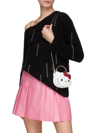 Front View - Click To Enlarge - JUDITH LEIBER - X HELLO KITTY BOW TOP HANDLE BAG