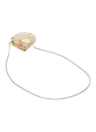 Detail View - Click To Enlarge - JUDITH LEIBER - DIAMOND CANARY CHAIN CRYSTAL CLUTCH