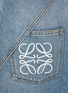  - LOEWE - Anagram Embroidery Asymmetric Washed Denim Mini Skirt