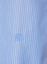  - LOEWE - Logo Embroidered Hidden Placket Striped Cotton Button Up Shirt