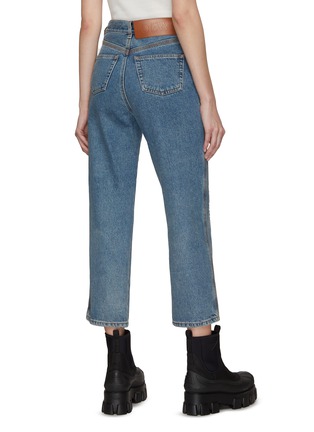 Back View - Click To Enlarge - LOEWE - ANAGRAM CROPPED JEANS