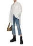 Figure View - Click To Enlarge - LOEWE - ANAGRAM CROPPED JEANS