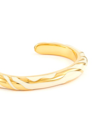 Detail View - Click To Enlarge - AURÉLIE BIDERMANN - ‘LIWA’ GOLD PLATED BAKELITE SWIRL BRACELET