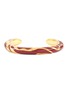 Main View - Click To Enlarge - AURÉLIE BIDERMANN - ‘LIWA’ GOLD PLATED METAL BAKELITE SWIRL MOTIF CUFF