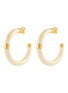 Main View - Click To Enlarge - AURÉLIE BIDERMANN - ‘KATT’ MEDIUM HOOP BAKELITE GOLD PLATED EARRINGS