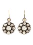 Main View - Click To Enlarge - AMRAPALI LONDON - Diamond 14K Gold Silver Floral Drop Earring