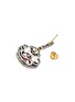 Detail View - Click To Enlarge - AMRAPALI LONDON - DIAMOND RUBY 18K YELLOW GOLD SILVER EARRINGS