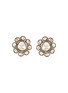 Main View - Click To Enlarge - AMRAPALI LONDON - Diamond 18K Gold Silver Stud Earring