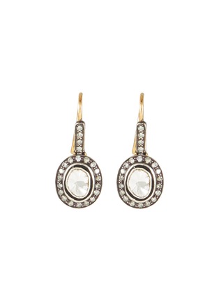 Main View - Click To Enlarge - AMRAPALI LONDON - Diamond 14K Gold Silver Earring