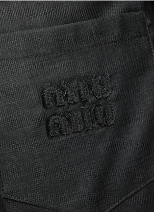  - MIU MIU - High Rise Cuffed Leg Tailored Pants