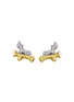 Main View - Click To Enlarge - MAISONALT - ‘Forest Alt Woody’ Diamond Yellow Sapphire Platinum Double Charm Earrings