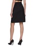 Back View - Click To Enlarge - PRADA - Stone Embellished Button Mohair Blend Wrap Skirt