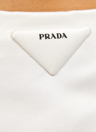  - PRADA - Logo Appliqué High Waist Mini Skirt