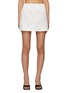 Main View - Click To Enlarge - PRADA - Logo Appliqué High Waist Mini Skirt