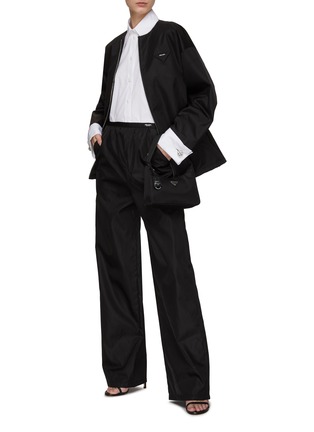 Figure View - Click To Enlarge - PRADA - ‘CAPSULE’ WIDE LEG RE-NYLON PANTS