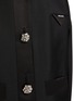  - PRADA - CRYSTAL EMBELLISHED BUTTON CREWNECK JACKET